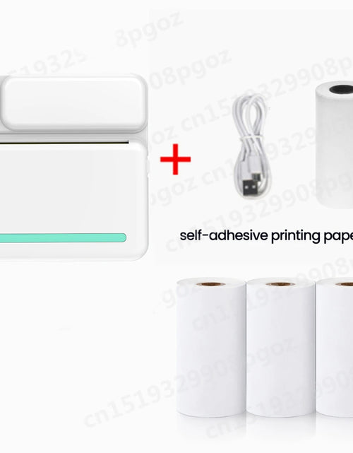 Load image into Gallery viewer, Portable Mini Printer Thermal Label Printer Sticker Inkless HD Pocket Printers for Phone Bluetooth Miniprint Printing Photo
