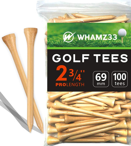 Professional Wooden Golf Tees 2 3/4 Inch Tee Pack of 100 Golf Tee