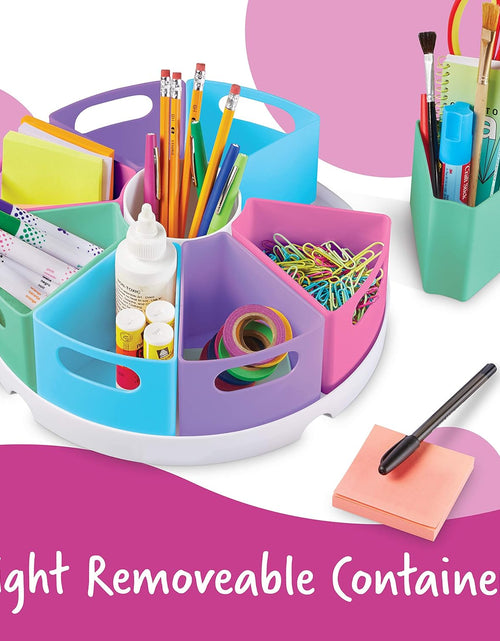 Load image into Gallery viewer, Create-A-Space Storage Center, 10 Piece Set - Desk Organizer for Kids, Art Organizer for Kids, Crayon Organizer, Homeschool Organizers and Storage
