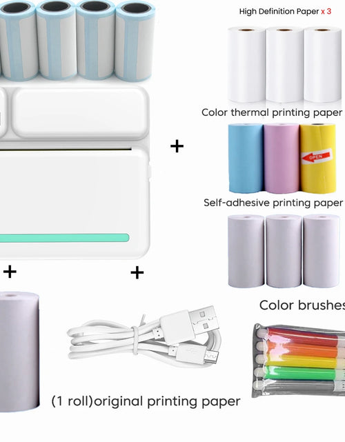 Load image into Gallery viewer, Portable Mini Printer Thermal Label Printer Sticker Inkless HD Pocket Printers for Phone Bluetooth Miniprint Printing Photo
