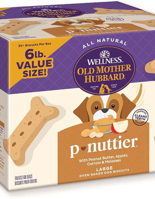 Load image into Gallery viewer, by Wellness Classic P-Nuttier Value Box Natural Dog Treats, Crunchy Oven-Baked Biscuits, Ideal for Training, Large Size, 6 Pound Box
