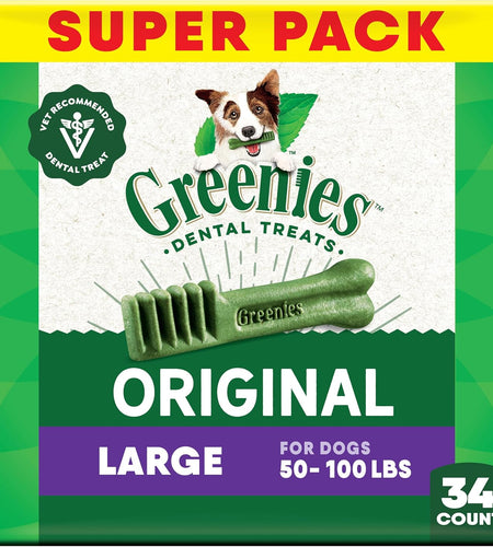 Original Large Dog Natural Dental Treats (50 -100 Lb. Dogs)