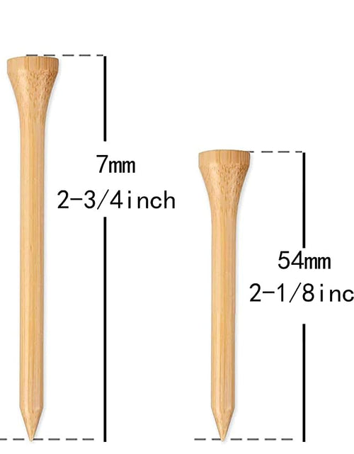 Load image into Gallery viewer, Professional Wooden Golf Tees 2 3/4 Inch Tee Pack of 100 Golf Tee
