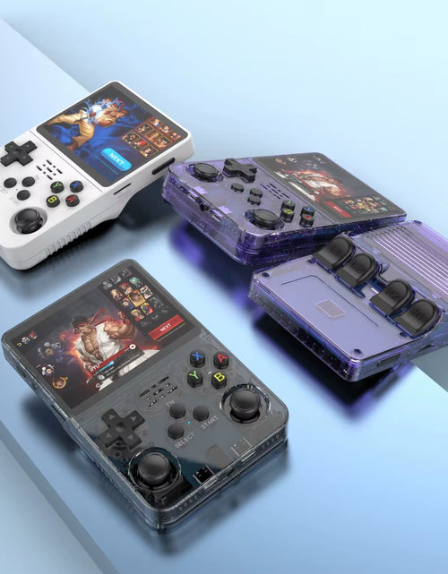 Load image into Gallery viewer, R36S Retro Video Handheld Game Console Linux System 3.5 in IPS Screen 3000Mah Battery 64G/128G TF Card Preinstalled Games
